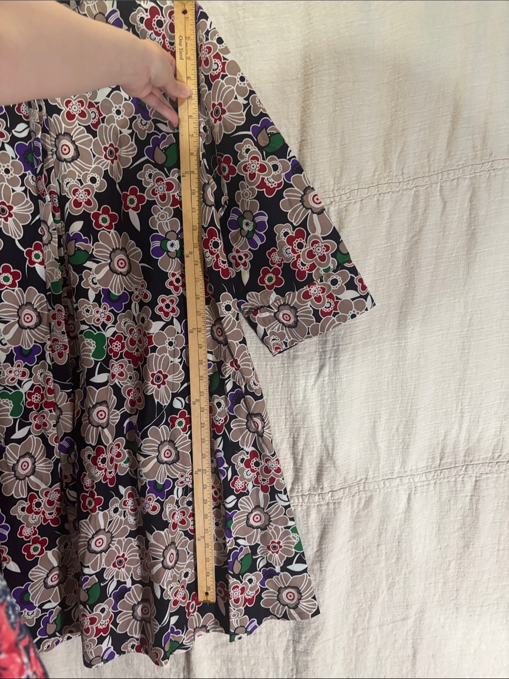 NWT Zuri Kenya “Oleander” Floral Shirtdress Jacket Size 1X 100% Cotton w/Pockets - Picture 7 of 10